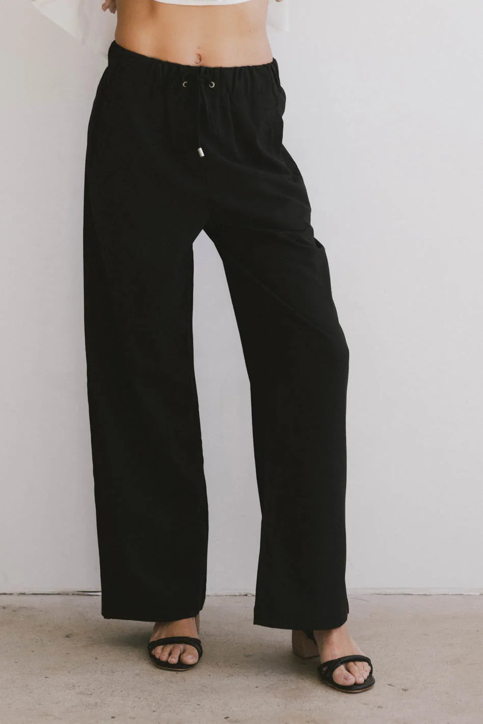 Eslyn Black Baggy Pants for Women - Comfortable Loose Fit Casual Trousers | Perfect for Streetwear, Lounge & Everyday Wear