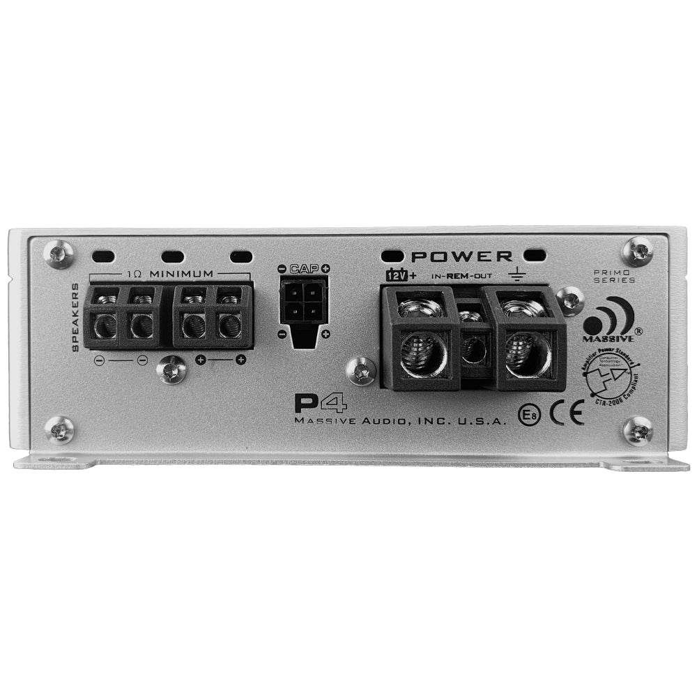 P4 1600W RMS Mono Block Amplifier - 1 Ohm Stable, High Power Car Audio Amp for Subwoofers & Bass Boost - Perfect for Car Audio Systems & Competitions