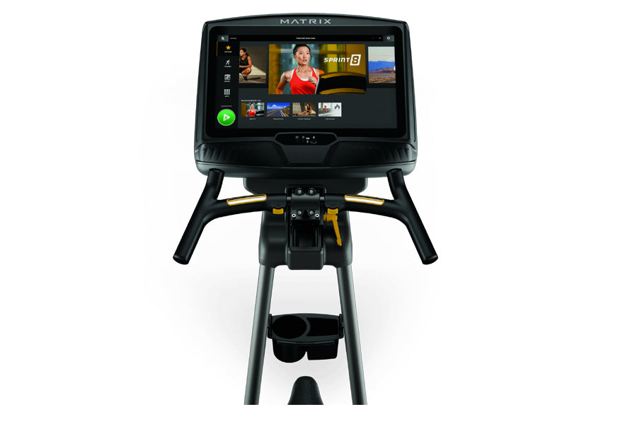 Matrix U50 Upright Exercise Bike - Quiet Magnetic Resistance, LCD Display & Heart Rate Monitor | Home Gym Equipment for Cardio Workouts | Perfect for Small Spaces & Apartment Fitness