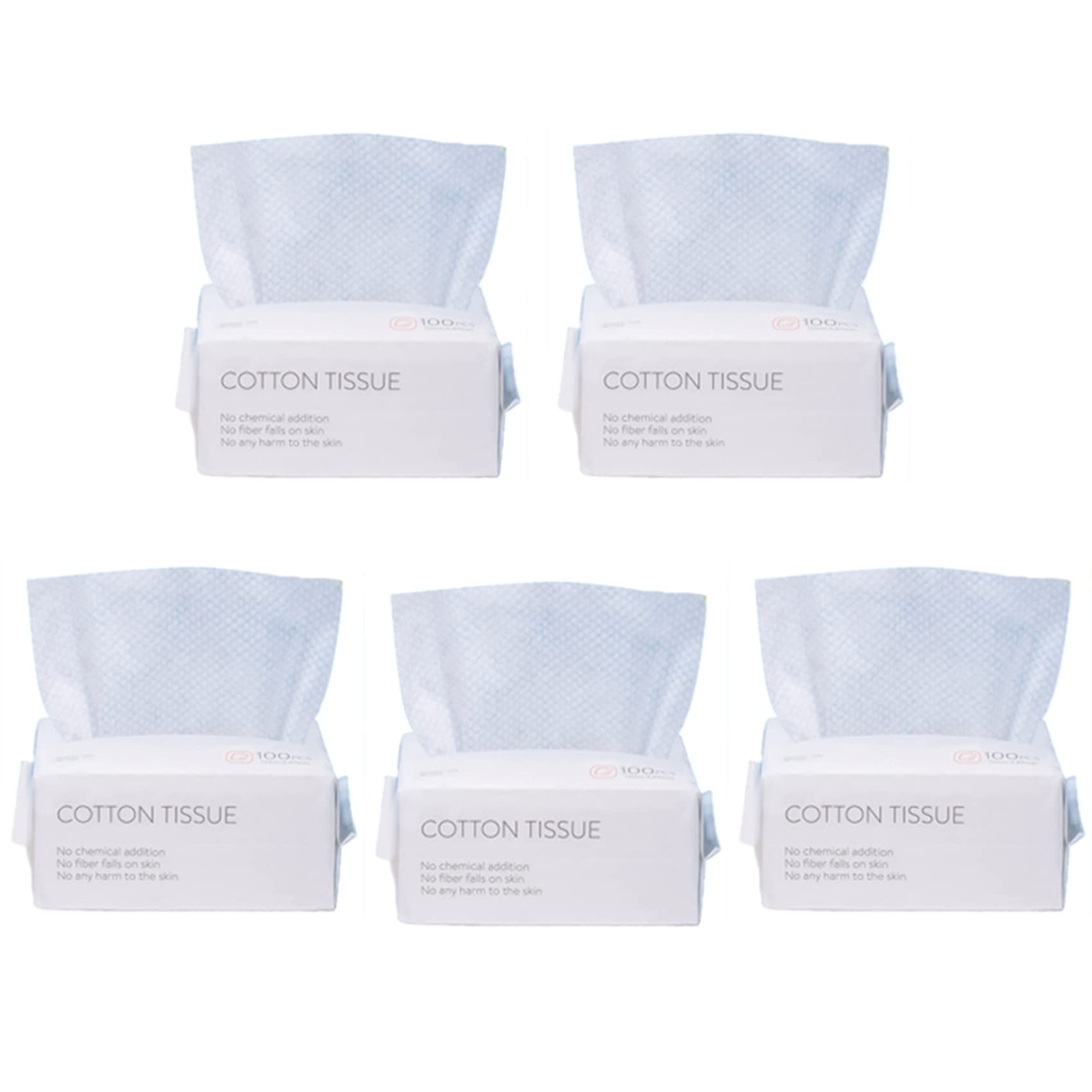 Baixia 500PCS Disposable Cotton Face Towels - Soft & Gentle Facial Cleansing Wipes for Makeup Removal, Skincare & Travel - Hypoallergenic Wash Cloths for Daily Beauty Routine