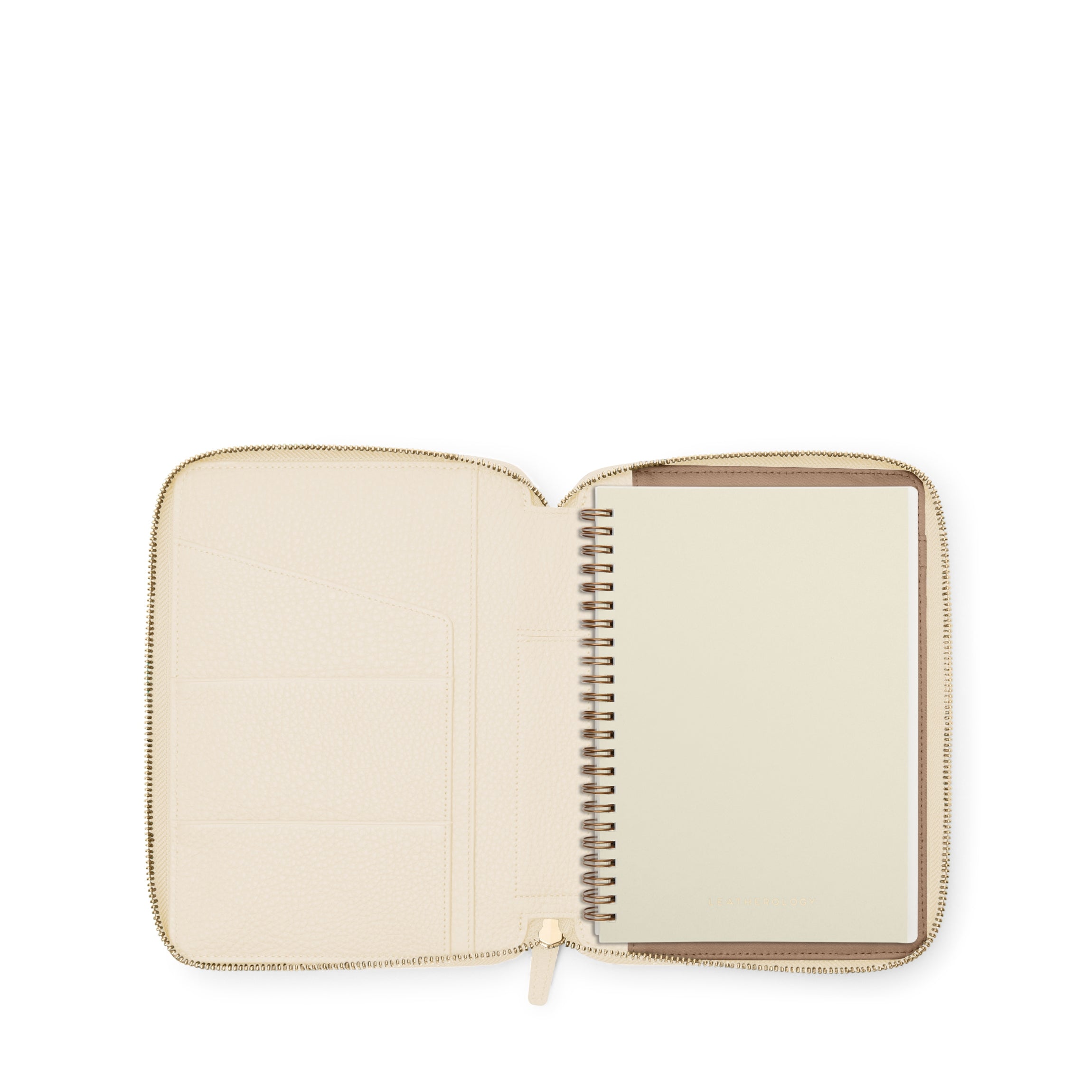 Premium A5 Zippered Spiral Notebook - Lined Journal with Sand Cover for School, Office & Travel | Perfect for Note Taking, Sketching & Daily Planning