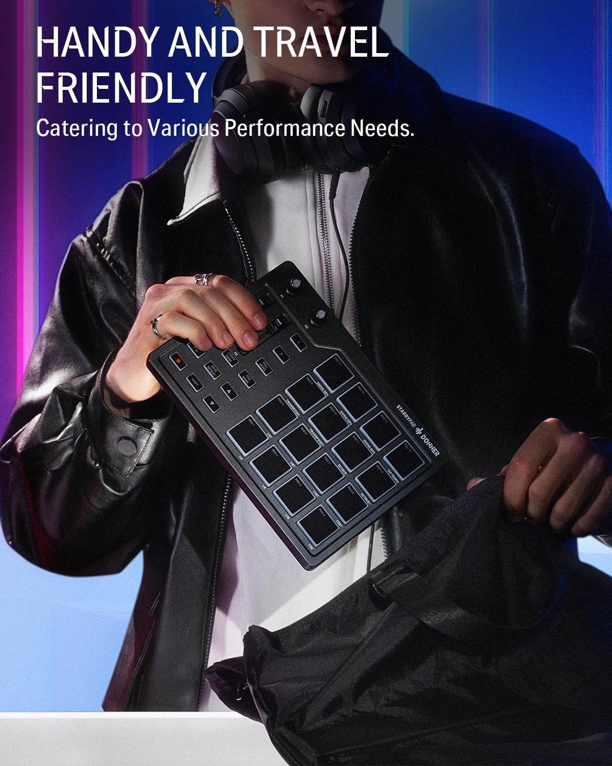 Donner N-25 USB MIDI Keyboard Controller with 25 Keys & 8 Pad Bundle - Perfect for Music Production, Beat Making & Home Studio Recording