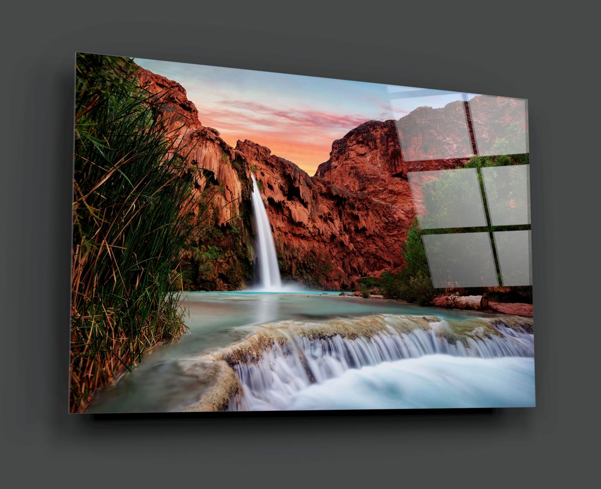 Stunning Waterfall Landscape Wall Art - Nature-Inspired Home Decor for Living Room, Bedroom & Office