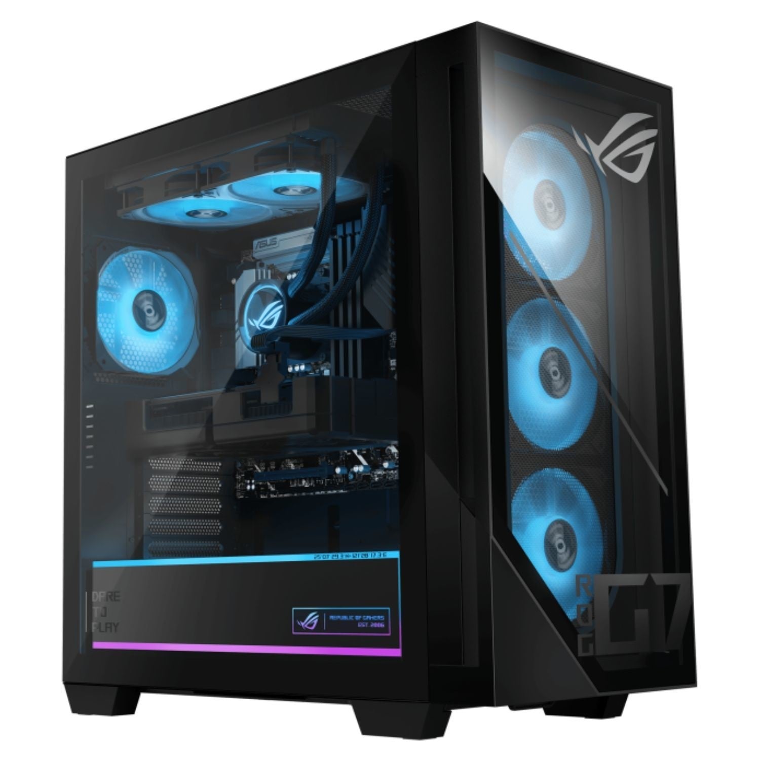 ASUS ROG G700 Gaming Desktop - AMD Ryzen 7 9800X3D, RTX 5090, 64GB DDR5 RAM, 2TB NVMe SSD, Liquid Cooled, Windows 11 (Black) - Ultimate Gaming PC for 4K Gaming, Streaming & VR