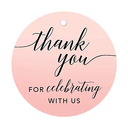 Thank You for Celebrating Round Circle Tags