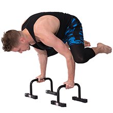 Juperbsky Push-Up Stands Bars - Adjustable Parallettes Set for Home Gym, Strength Training & Calisthenics Workout | Perfect for Push-Ups, Dips & L-Sit Exercises