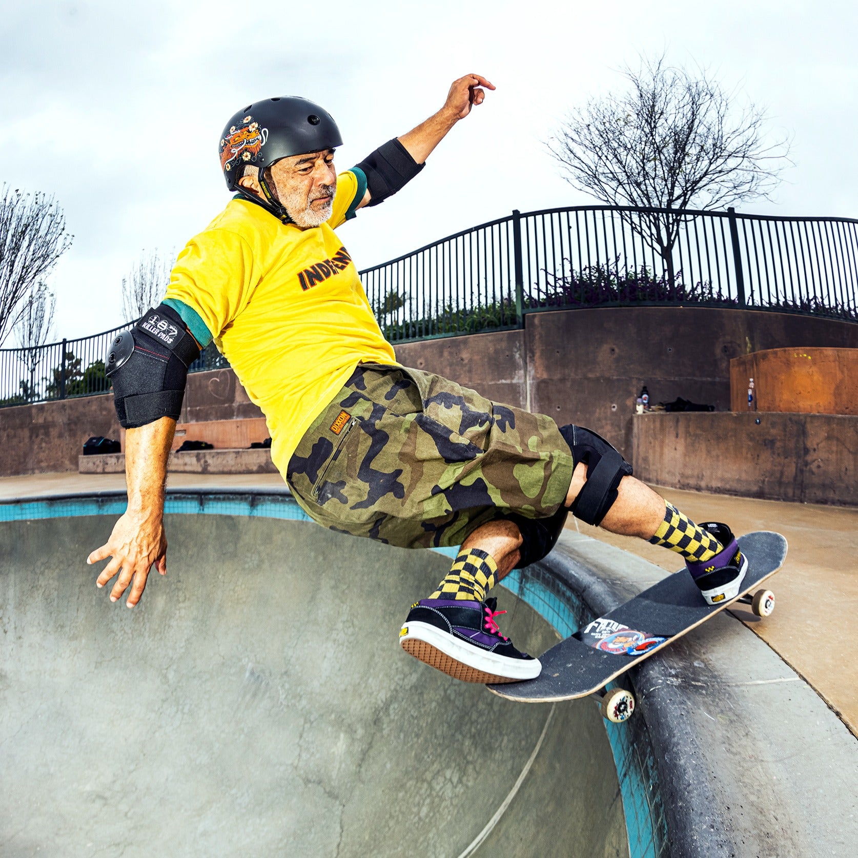 LOW PRO Certified Skateboard Helmet - Steve Caballero Signature Series | Lightweight & Durable Safety Gear for Skateboarding, Scooter & BMX Riding
