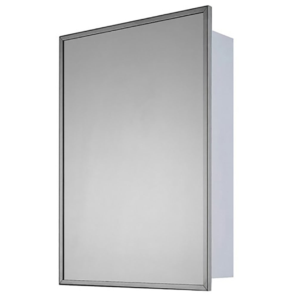 Ketcham 16-Inch Residential Medicine Cabinet - Single Door Surface Mount White for Bathroom & Vanity | Space-Saving Mirror Storage Solution