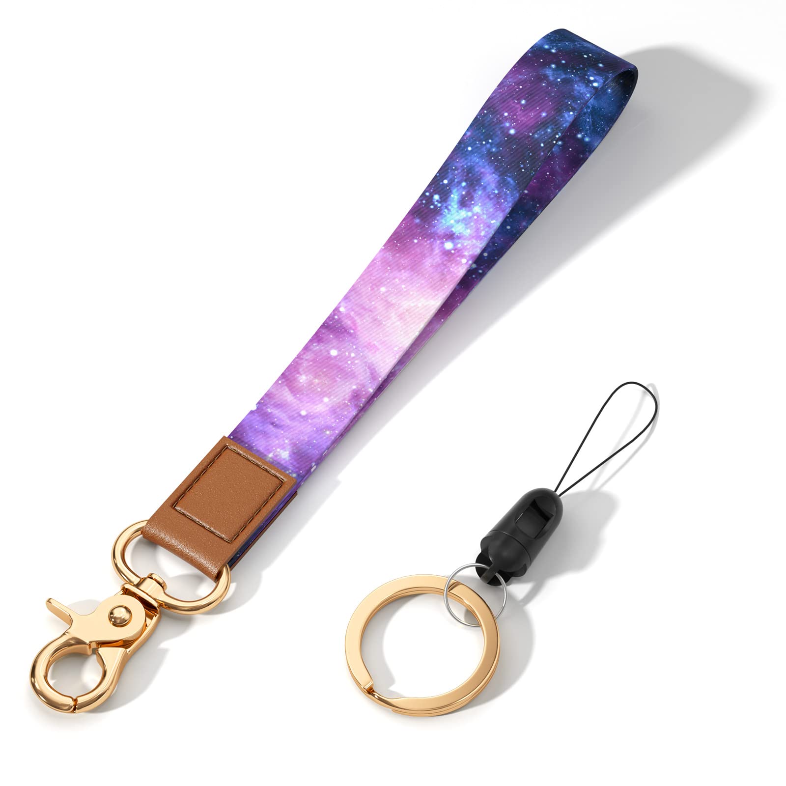 Cute Wrist Lanyard Keychain for Women & Men - Adjustable Wristlet Strap Holder for Car Keys, ID Badges, Cards, Wallet & Phone - Perfect for Work, Travel, Gym & Outdoor Activities