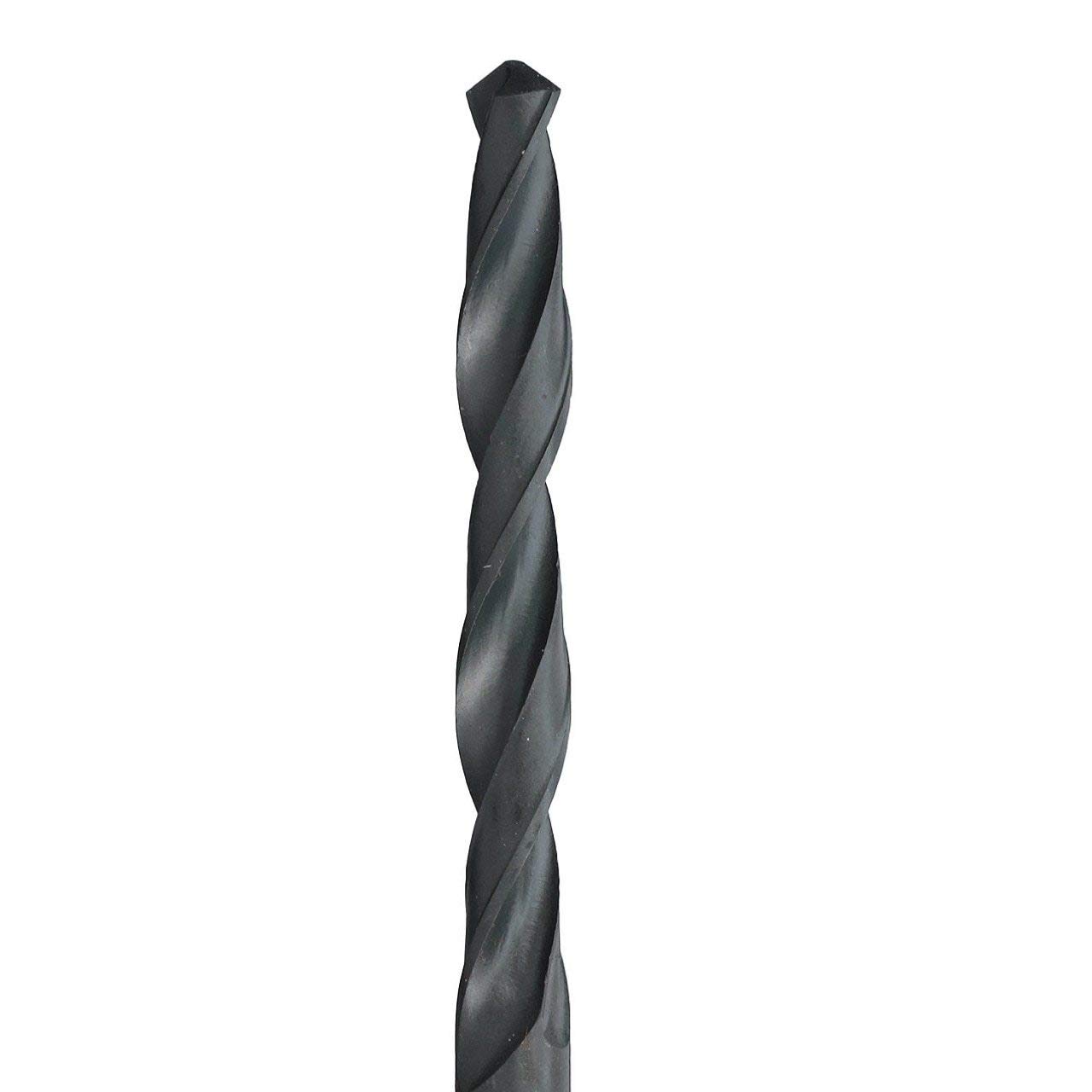 High-Speed Steel (HSS) #9 Black Oxide Jobber Length Drill Bit for Metal, Wood & Plastic - Professional Grade Drill Bit for DIY, Construction & Machining Projects