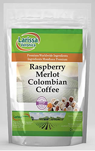 Premium Colombian Coffee Beans - Raspberry Merlot Flavored, Gourmet Whole Bean Coffee, 4 oz (ZIN: 566790) - Perfect for Home Brewing, Office Use & Gift Giving