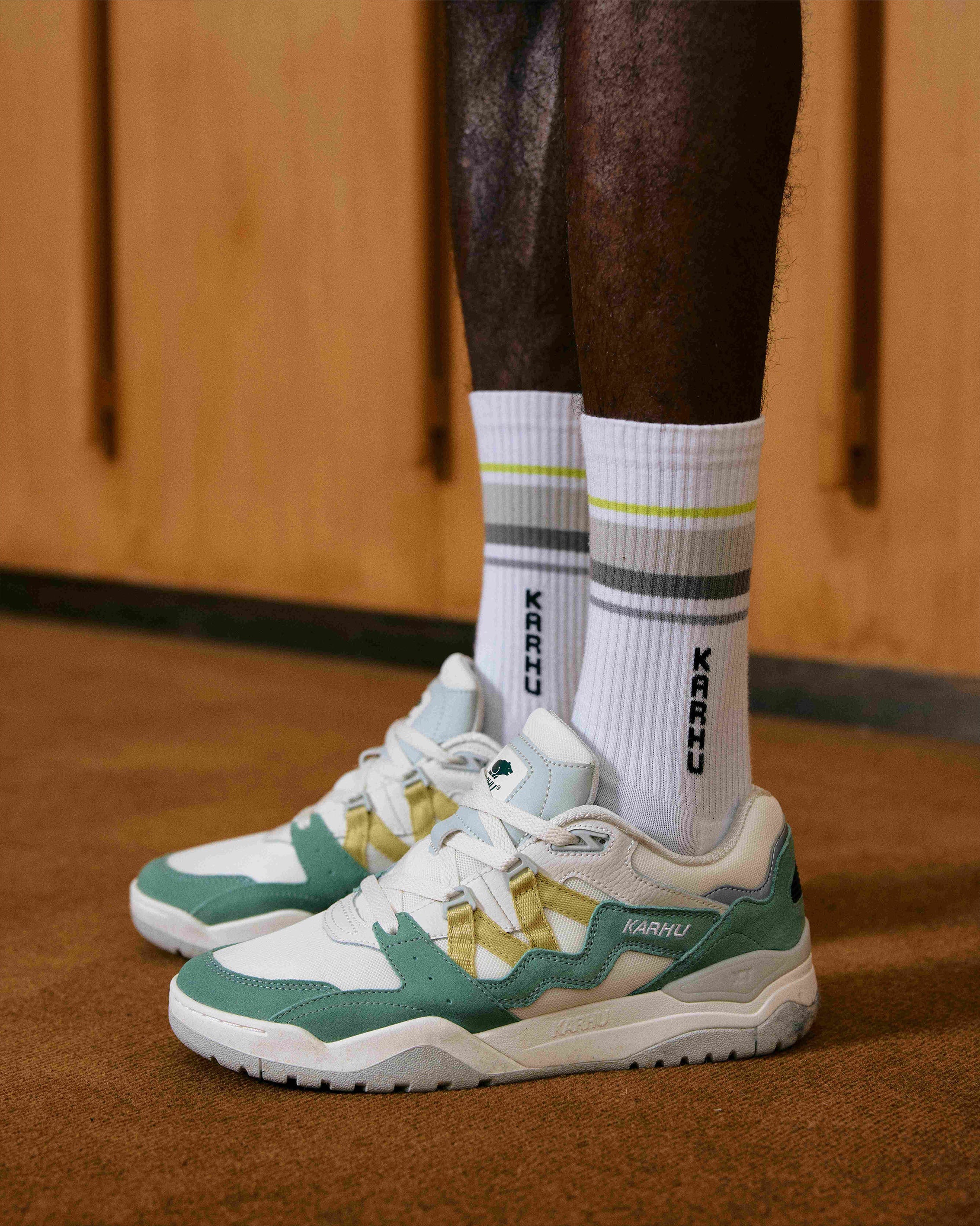 FUSION XT Sneakers - Iceberg Green & Dusty Yellow | Lightweight Comfortable Running Shoes for Men & Women | Perfect for Jogging, Gym Workouts & Casual Wear