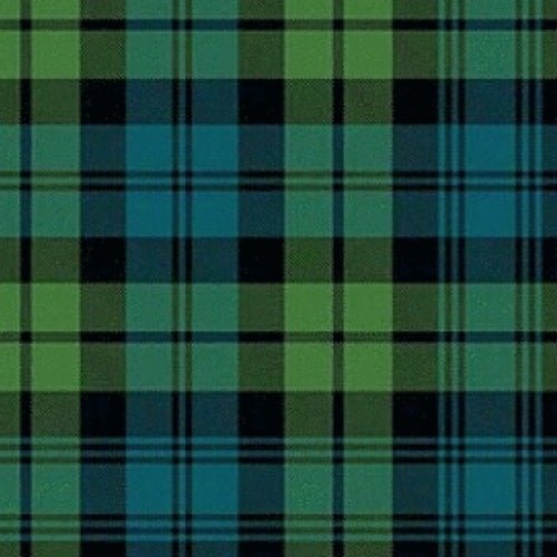 Campbell Muted Tartan Plaid Fabric - Premium Wool Blend for Kilts, Scarves & Home Decor | Traditional Scottish Tartan Pattern for Clothing & Craft Projects