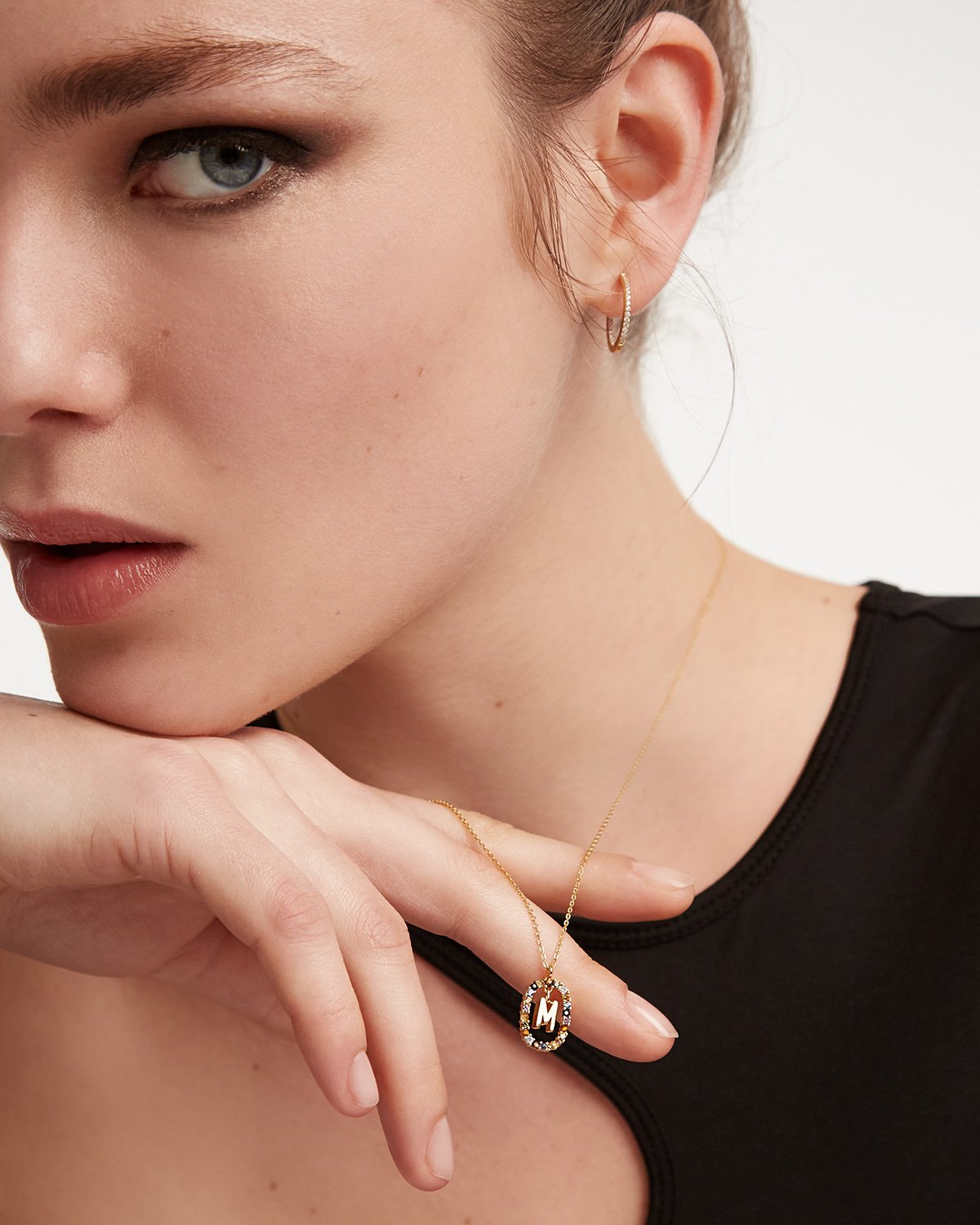 Letter M Necklace - Personalized Initial Necklace for Women, Sterling Silver or Gold Plated, Dainty & Elegant Jewelry Gift for Her - Perfect for Birthdays, Anniversaries, and Everyday Wear