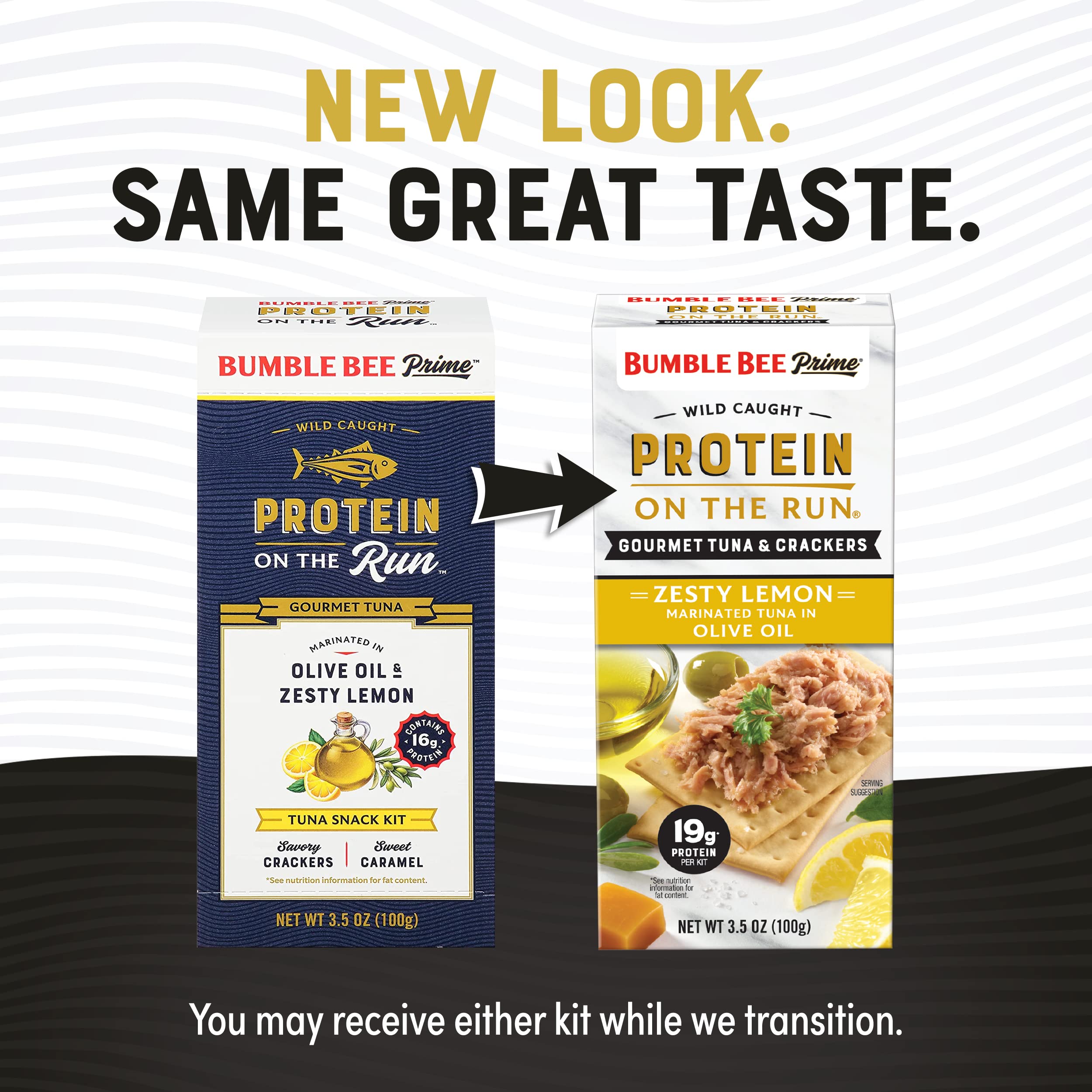 Bumble Bee Prime Protein Tuna Snack Kit - 12 Pack | Gourmet Olive Oil & Lemon Marinated Tuna with Crackers & Utensil | 19g Protein per Serving | Perfect for Office Lunch, Hiking & On-the-Go Snacking