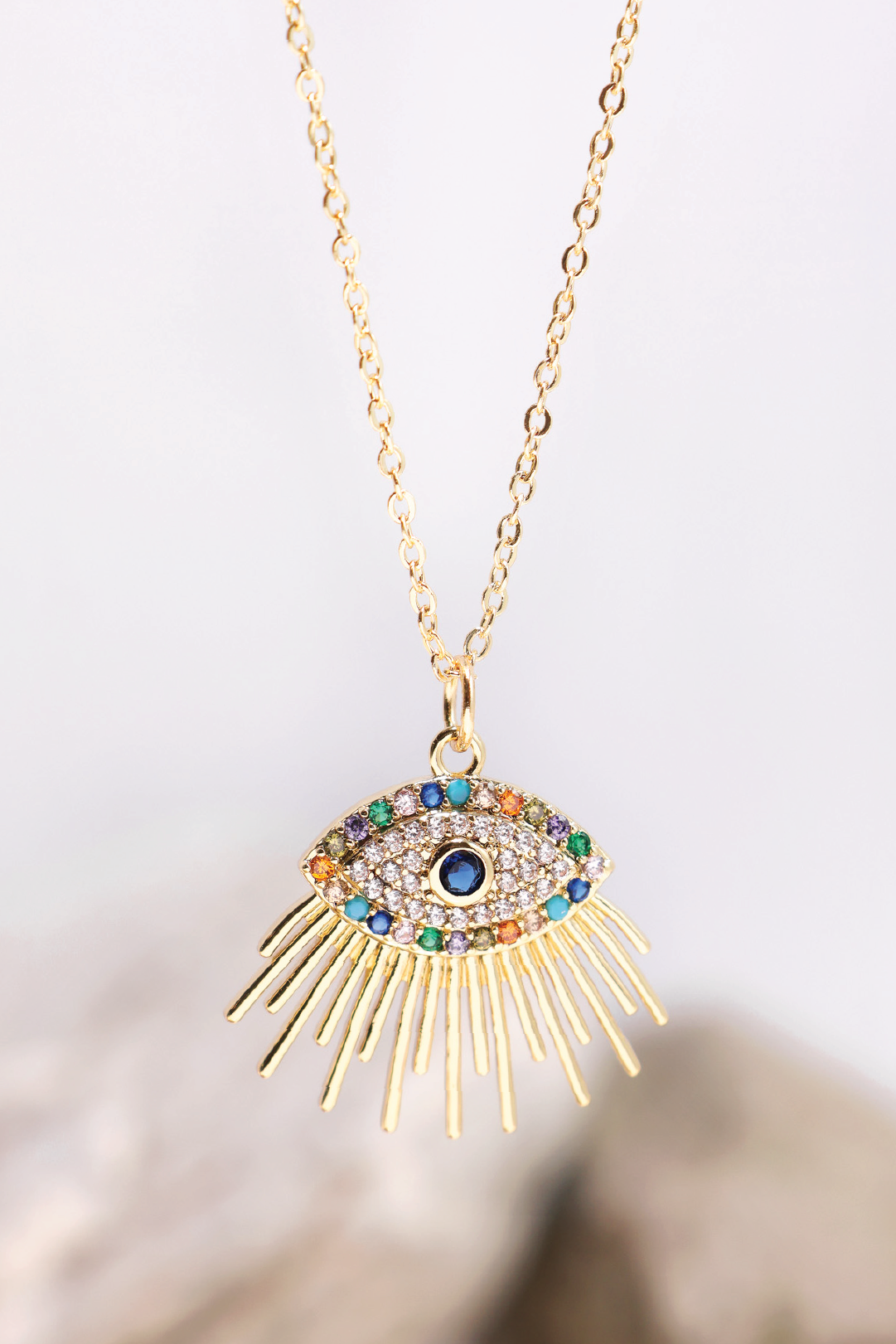 Evil Eye Necklace for Women - Protection & Good Luck Charm - Dainty Gold & Silver Pendant Jewelry - Perfect for Everyday Wear, Gifts & Spiritual Healing