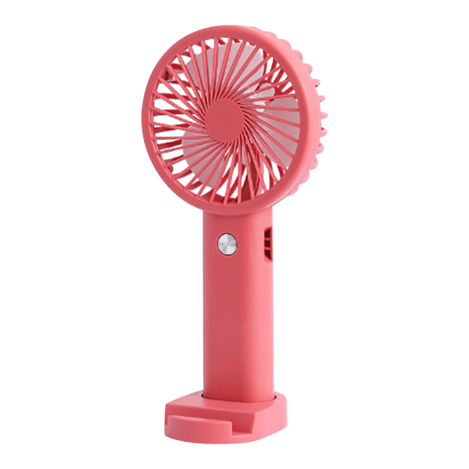 Mini Handheld Fan - Portable USB Rechargeable Personal Fan for Travel, Office, School, Picnic & Makeup | Quiet Cooling Fan for Women, Girls & Kids | Perfect Gift Idea (Pink, One Size)