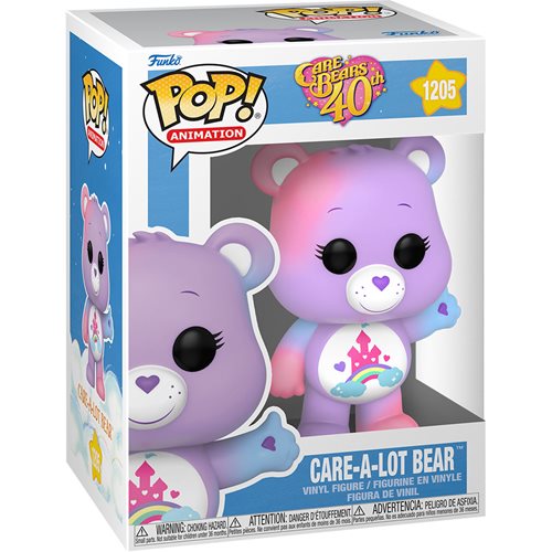 Care Bears 40th Anniversary Exclusive Pop! Vinyl Figure - Care-a-Lot Bear #1205 | Funko Collectible for Fans & Gift for Kids | Perfect for Birthday Parties, Room Decor & Pop Culture Collections