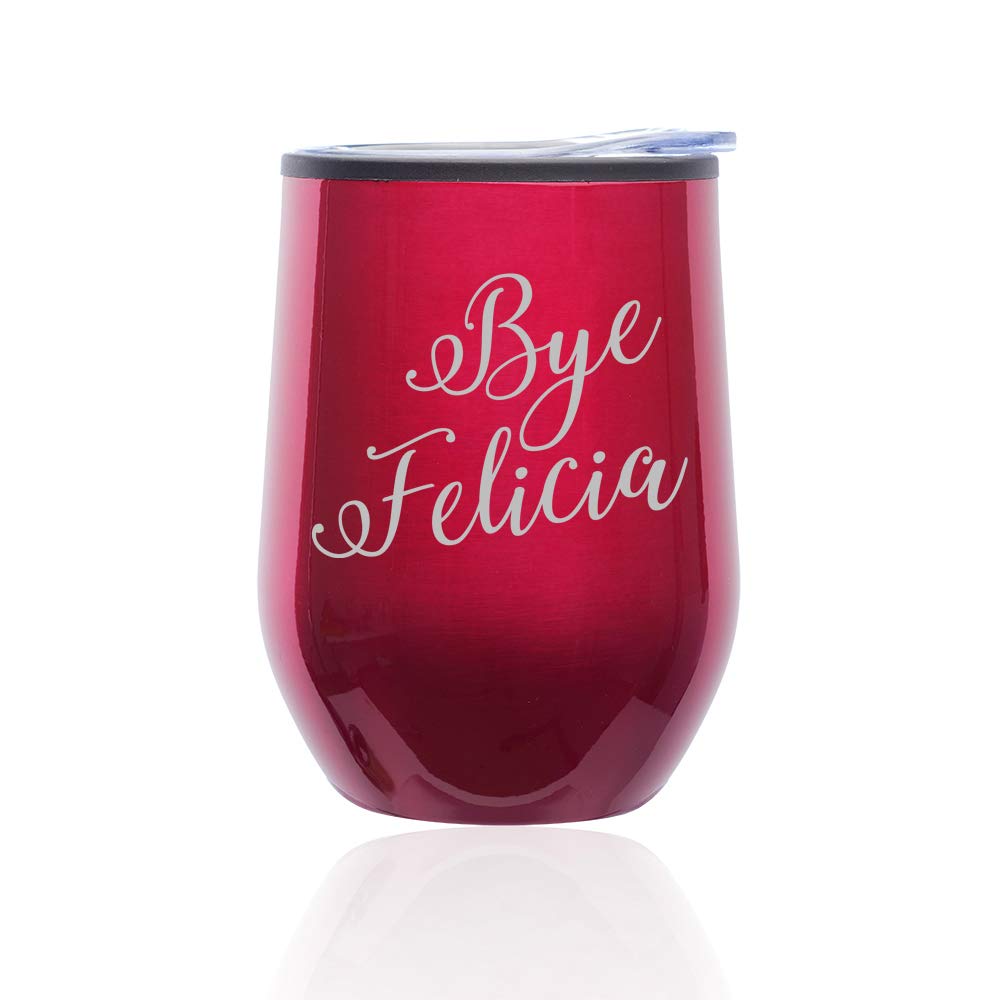 Insulated Stemless Wine Tumbler with Lid - 16oz Leak-Proof Travel Mug for Coffee, Tea & Cocktails - Perfect for Office, Picnics & Outdoor Adventures (Fuchsia)