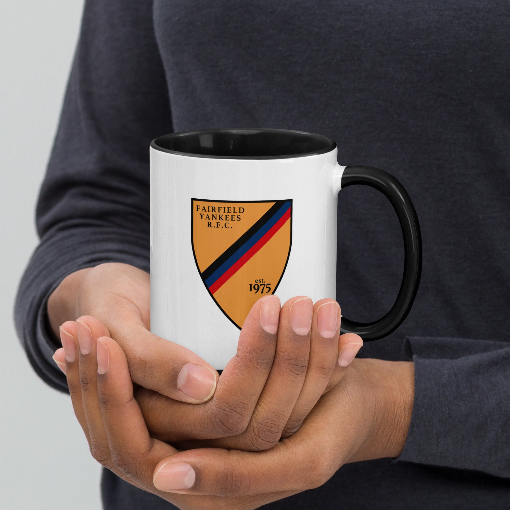 Fairfield Yankees RFC Coffee Mug - 15oz Ceramic Travel Mug with Handle, Perfect for Hot & Cold Drinks - Ideal for Office, Home, or Yankees Fan Gifts