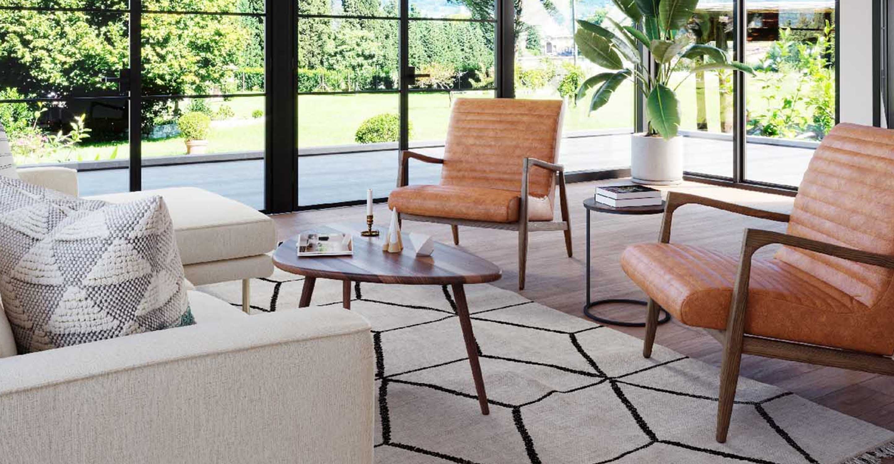 Modern Forma Coffee Table - Mid-Century Style Wooden Living Room Table with Storage Shelf - Perfect for Small Spaces, Apartments & Home Decor