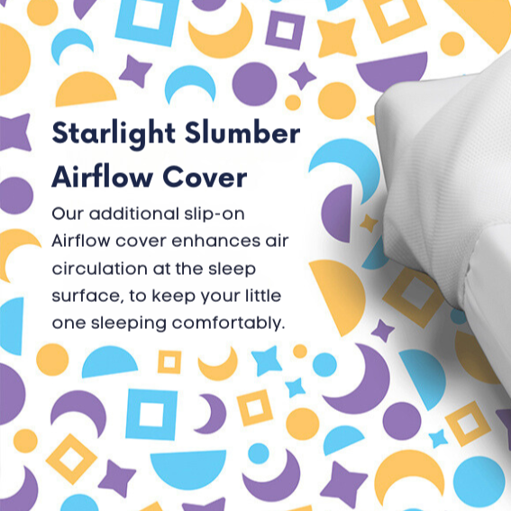 Moonlight Slumber Starlight Support Crib Mattress - Breathable, Hypoallergenic & Waterproof Baby Mattress for Safe Sleep | Compressed & Rolled for Easy Setup | Perfect for Nursery, Daycare & Travel