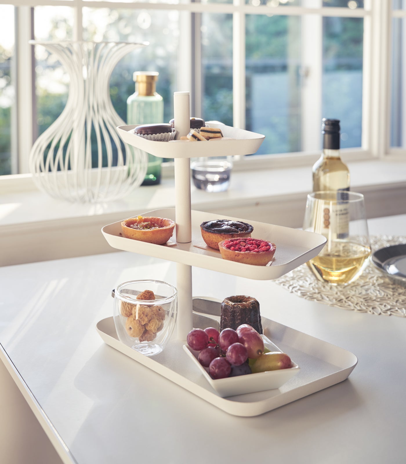 Stainless Steel Serving Stand - Durable & Elegant Food Display for Parties, Buffets, and Home Dining