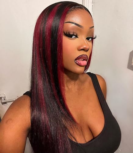 Burgundy Red Highlights