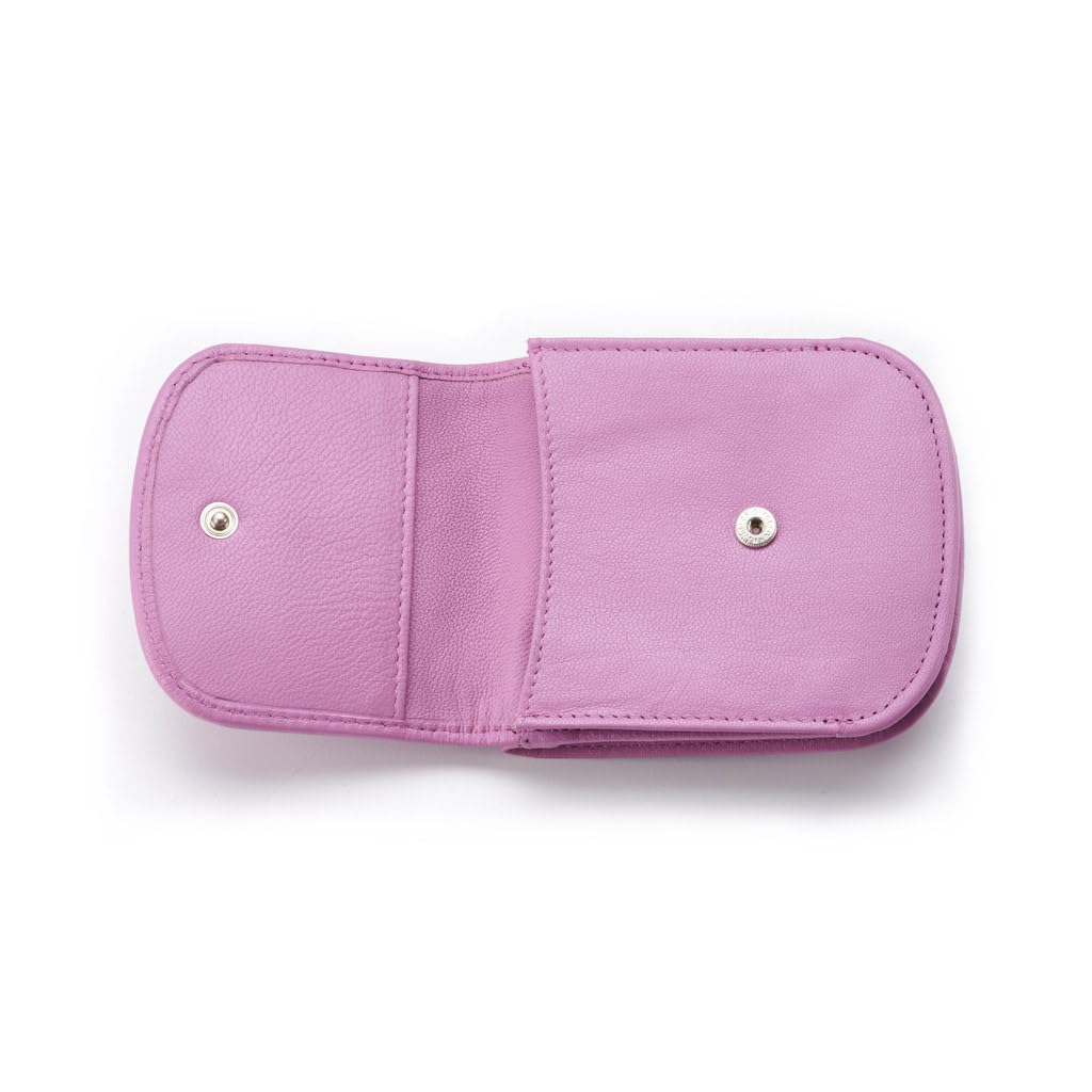 Taxi Wallet® TW03-SOFT LAVENDER - Slim Leather Front Pocket Wallet for Men & Women - Holds Credit Cards, Cash, Coins & ID - Compact RFID Blocking Bifold Wallet - Perfect for Travel, Work & Everyday Use