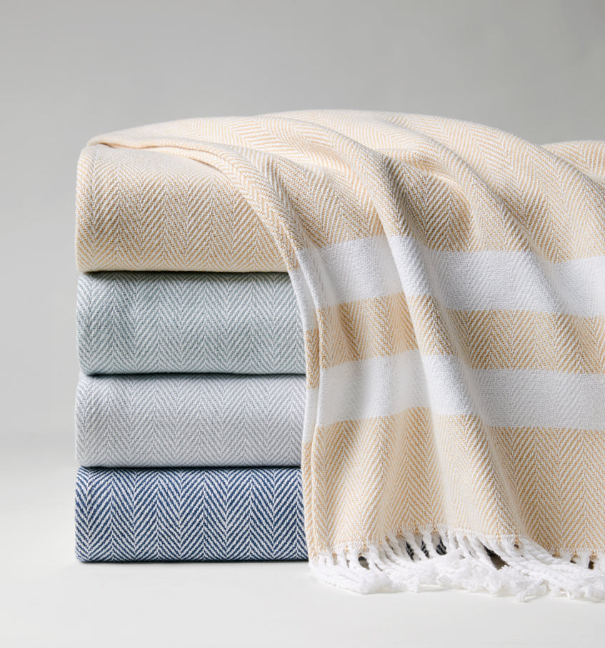 Aurora Fringed Throw Blanket - Soft Cozy Boho Chic Decorative Bedspread for Couch, Bed & Home Decor - Perfect for Living Room, Dorm & Gift Giving