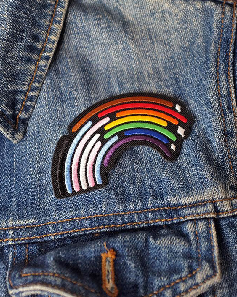 Inclusive Rainbow Pride Patch - LGBTQ+ Embroidered Iron-On Badge for Backpacks, Jackets & Hats - Perfect for Pride Month & Equality Events