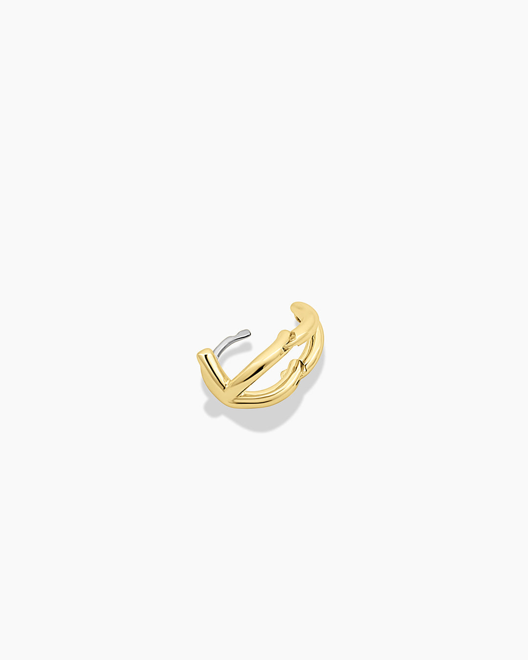 Alphabet Single Huggie Earrings - Minimalist Gold Plated Initial Letter Studs for Women - Perfect for Everyday Wear, Gifts & Special Occasions