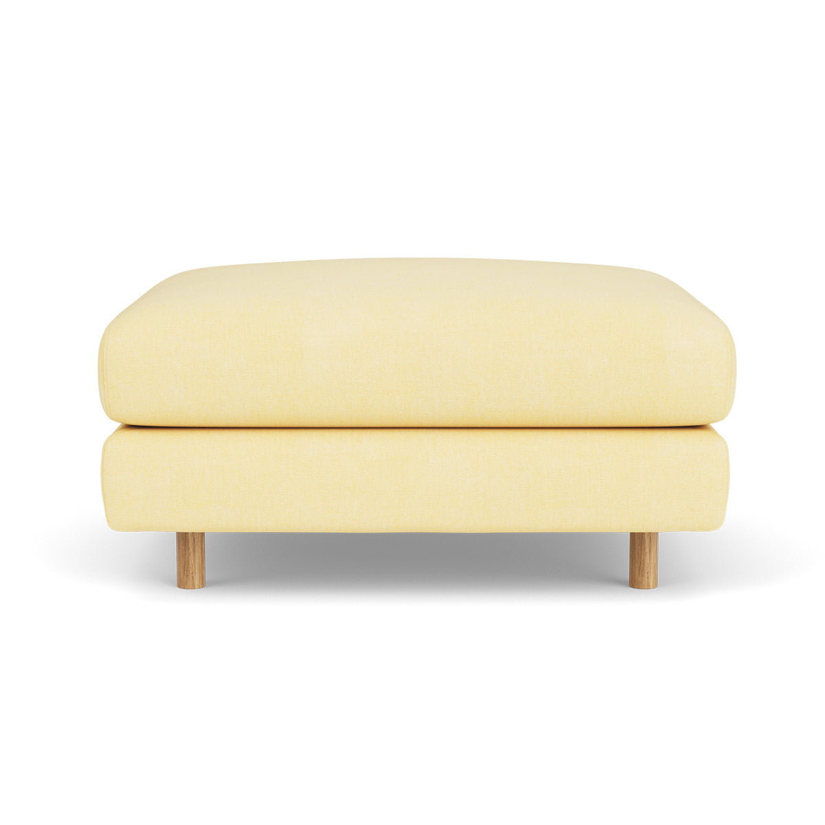 Dylan Fabric Ottoman - Soft and Stylish Footrest, Storage Bench, Living Room Accent Piece - Perfect for Small Spaces, Bedroom, or Lounge Area