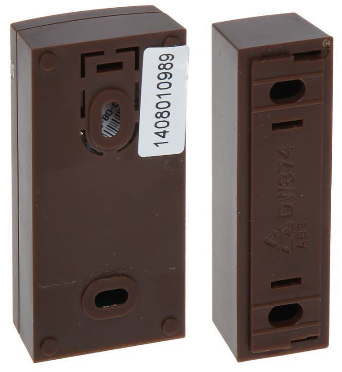 JA 151MB Wireless Mini Magnetic Contact Sensor - Brown | Home Security & Window/Door Alarm System for Smart Homes