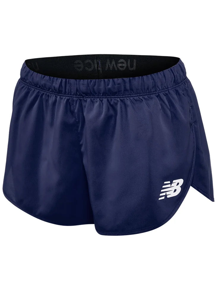 Women's Athletic Split Running Shorts - High Waist Breathable Workout Shorts for Women (Team Navy) | Perfect for Gym, Jogging, Yoga & Outdoor Sports