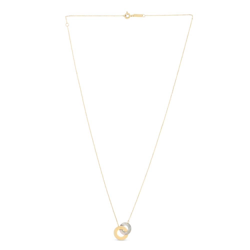 14K Gold & Mother of Pearl Circle Pendant Necklace for Women - Elegant Jewelry Gift for Birthday, Anniversary & Special Occasions