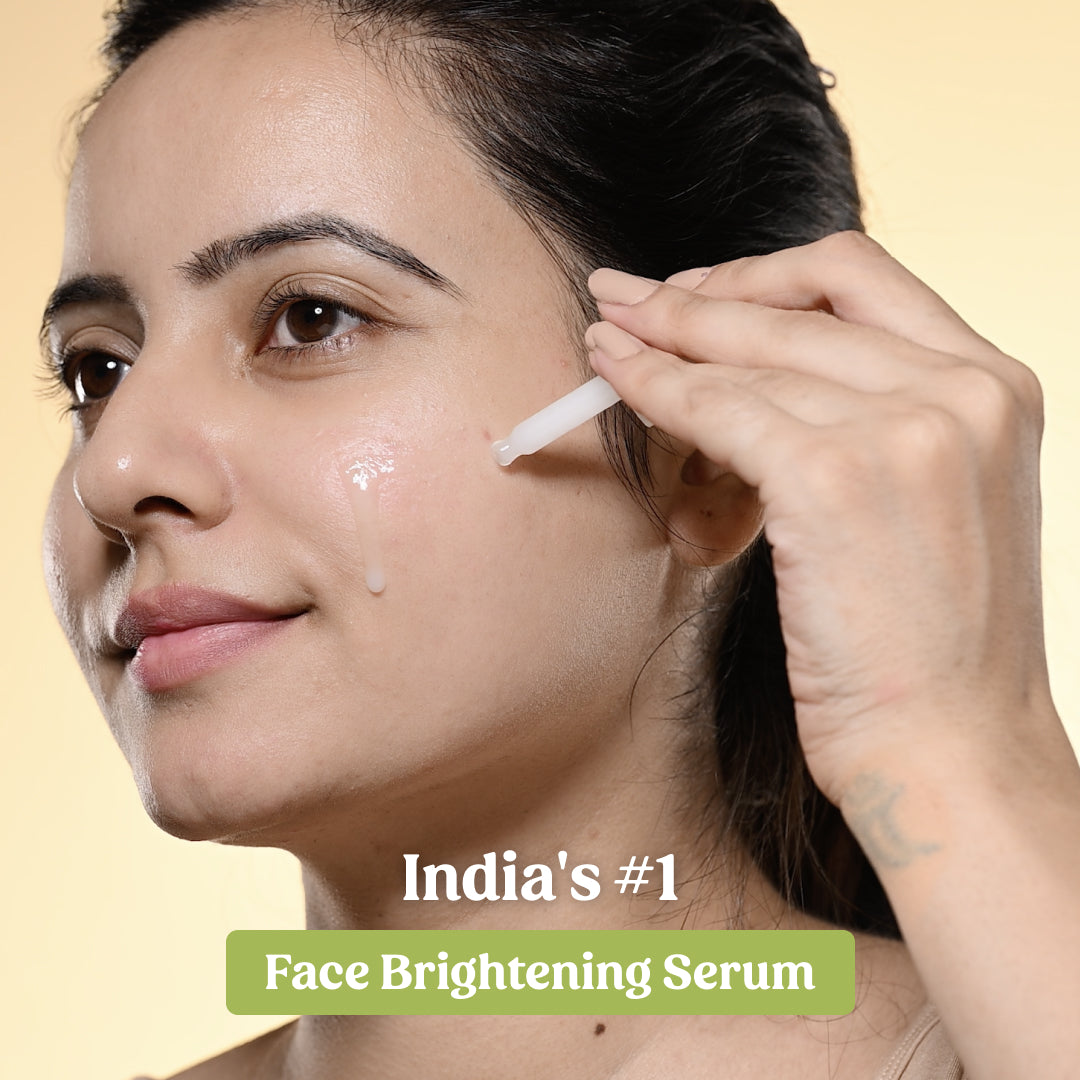Milk Drops Brightening Serum for Glowing Skin - Vitamin C & Hyaluronic Acid Face Treatment | Perfect for Day & Night Skincare Routine