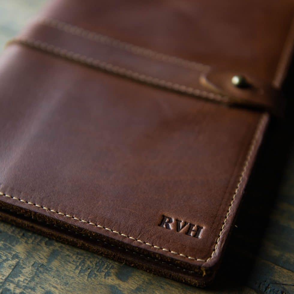 The Inventor Personalized Fine Leather Journal - Brown Handmade Writing Notebook for Men & Women - Perfect for Journaling, Sketching, and Gift Giving