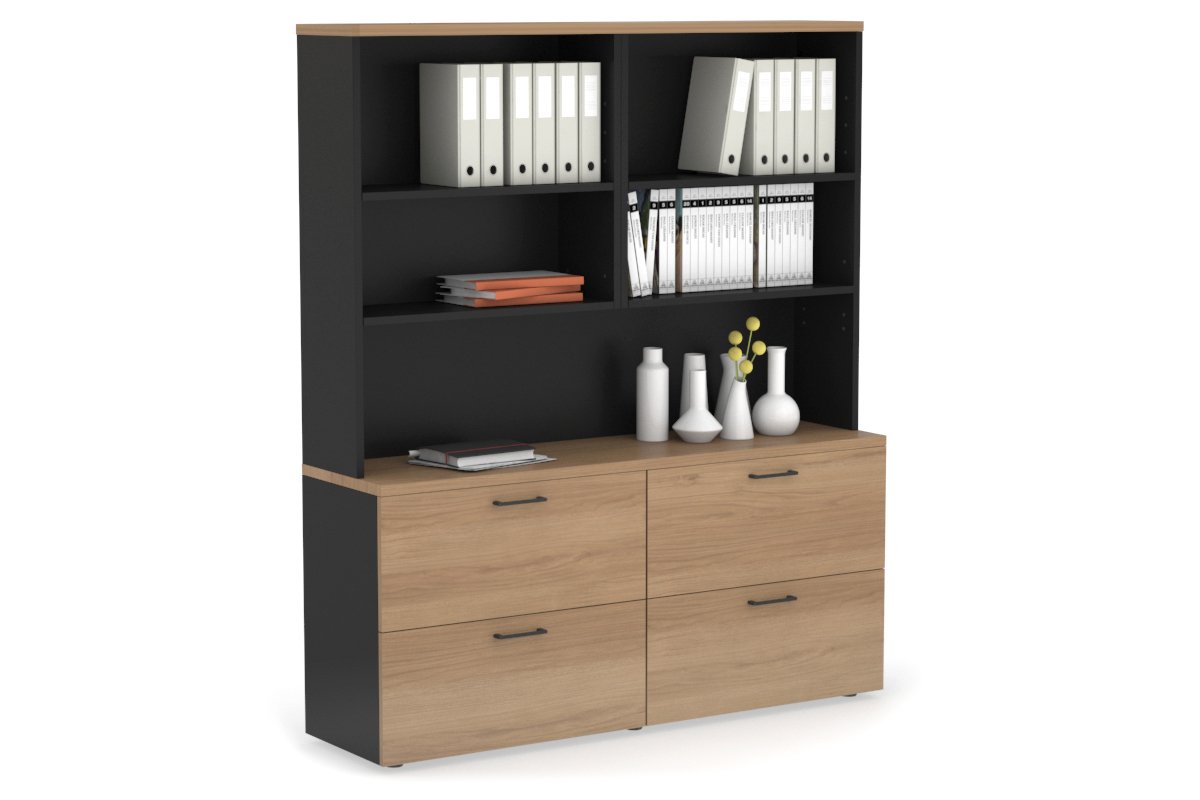 Small Lateral Filing Cabinet with Open Hutch - 62.99