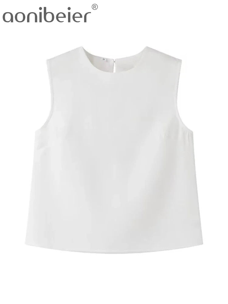 Y2K Mini Skirt Set for Women - Floral Applique Sleeveless Crop Top & Extreme Short Skirt Summer Outfit (White) | Perfect for Music Festivals, Beach Vacations & Streetwear Fashion