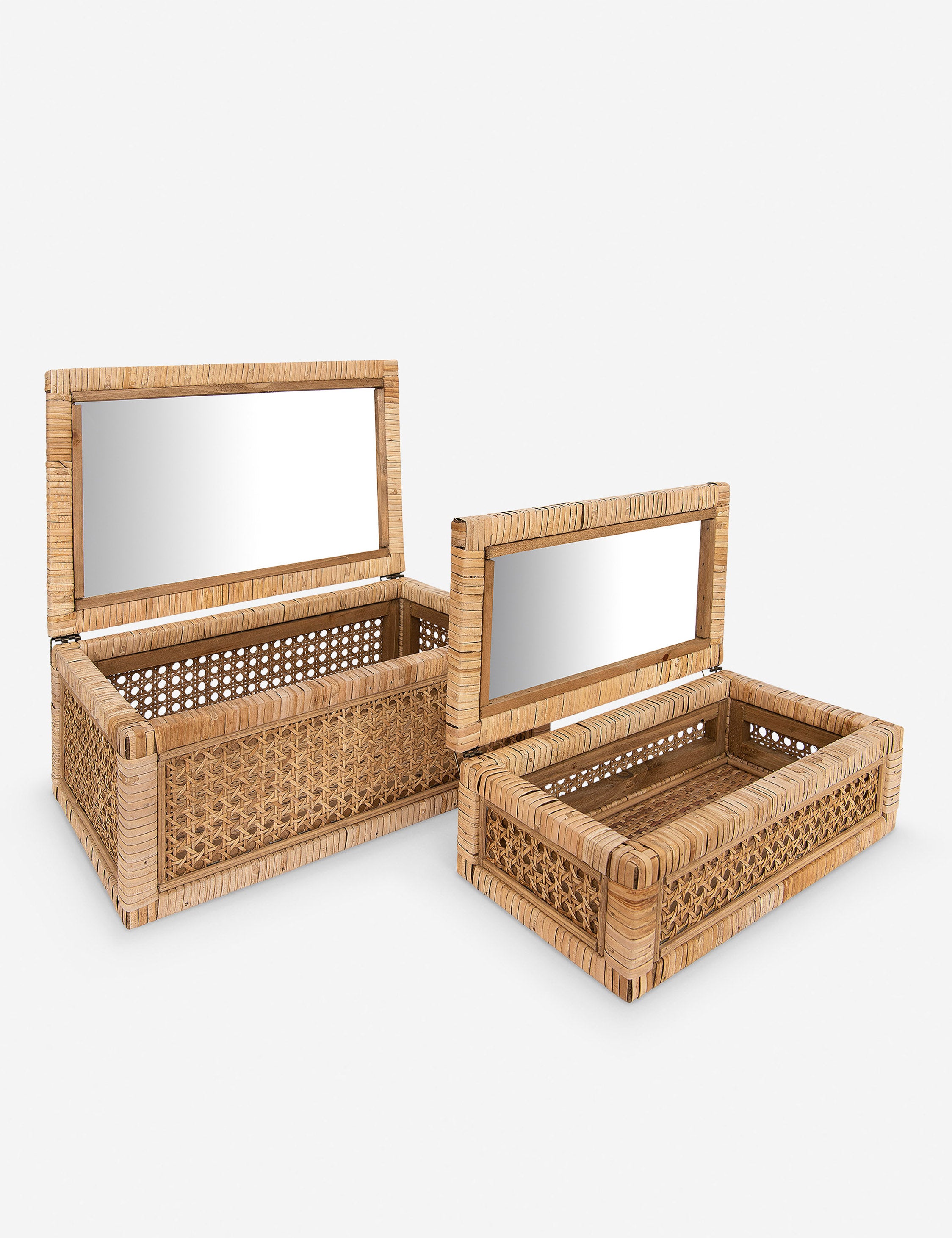 Davi Boxes (Set of 2) - Premium Storage Boxes for Home Organization, Office Supplies & Gift Packaging - Perfect for Closet, Bathroom, and Desk Storage
