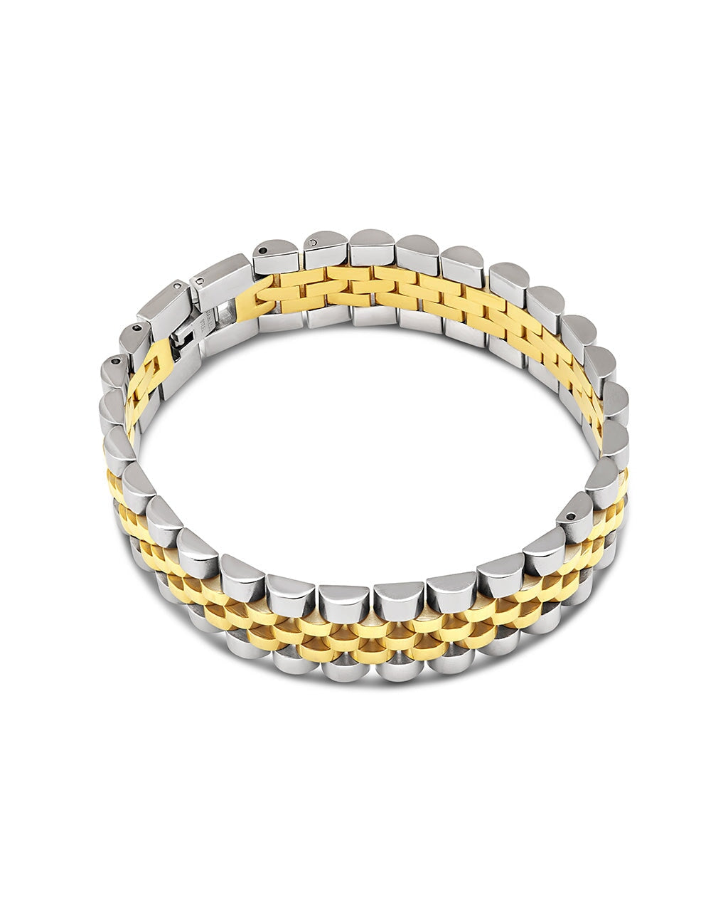 Stylish Men's Watch Band Chain Bracelet - Durable Stainless Steel Adjustable Wristband for Casual & Formal Wear - Perfect for Business, Parties & Everyday Fashion Accessories