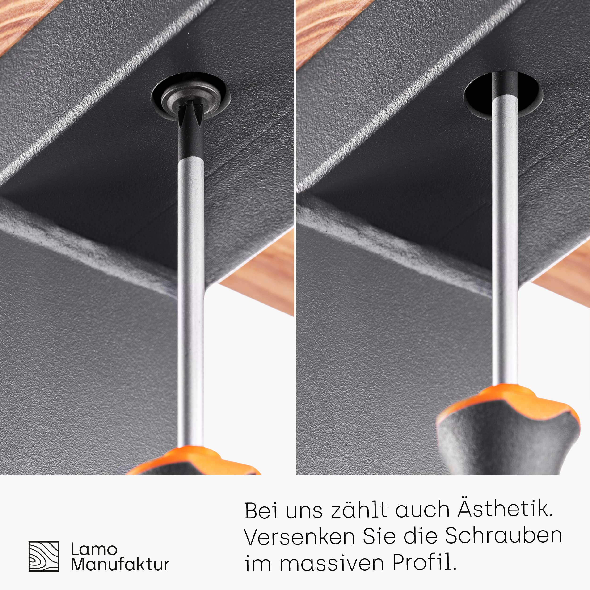 Black Steel Table Legs for Dining & Desk - 60x30mm Profile, 80x72cm (WxH) - 2 Pack (LTS-01-D-FF-9005) - Perfect for Modern Furniture, DIY Projects & Home Office Setup