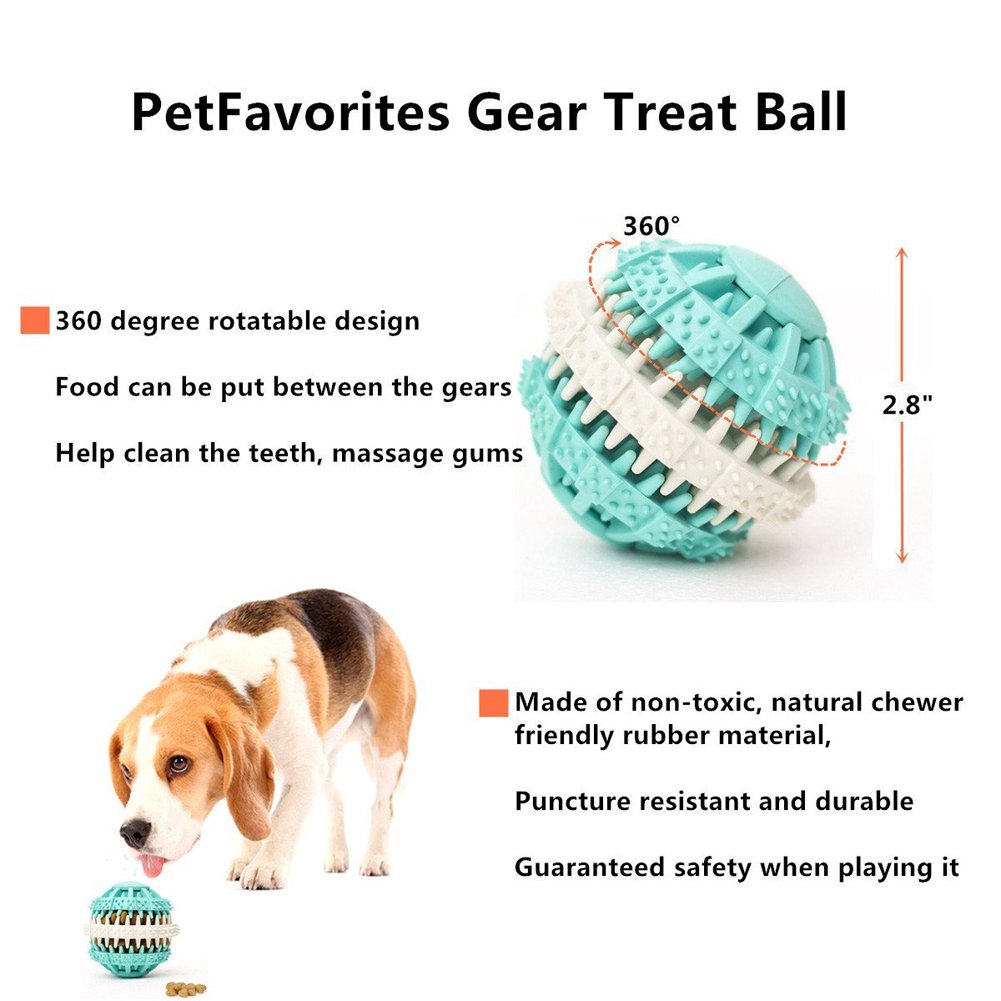 Interactive Dog Treat Dispensing Toy - 4 Pack IQ Puzzle Balls for Mental Stimulation, Dental Health & Slow Feeding | Perfect for Boredom Relief, Teething Puppies & Portion Control | Indoor & Outdoor Playtime Fun