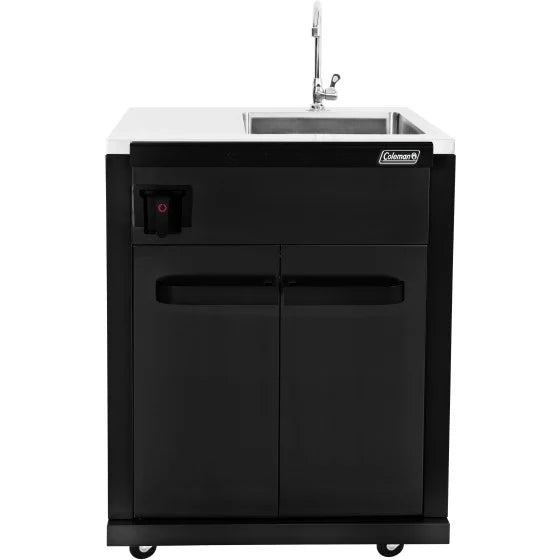 Coleman Revolution Sink Unit With Tap Matte Black REVSIMA - Portable Camping Sink for Outdoor Adventures, RV Trips & Emergency Preparedness