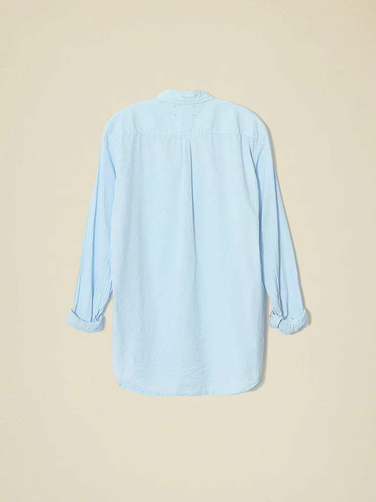Beau Cotton Shirt for Men - Soft Comfortable Baby Blue Casual Button Down Shirt - Perfect for Office, Dating & Everyday Wear