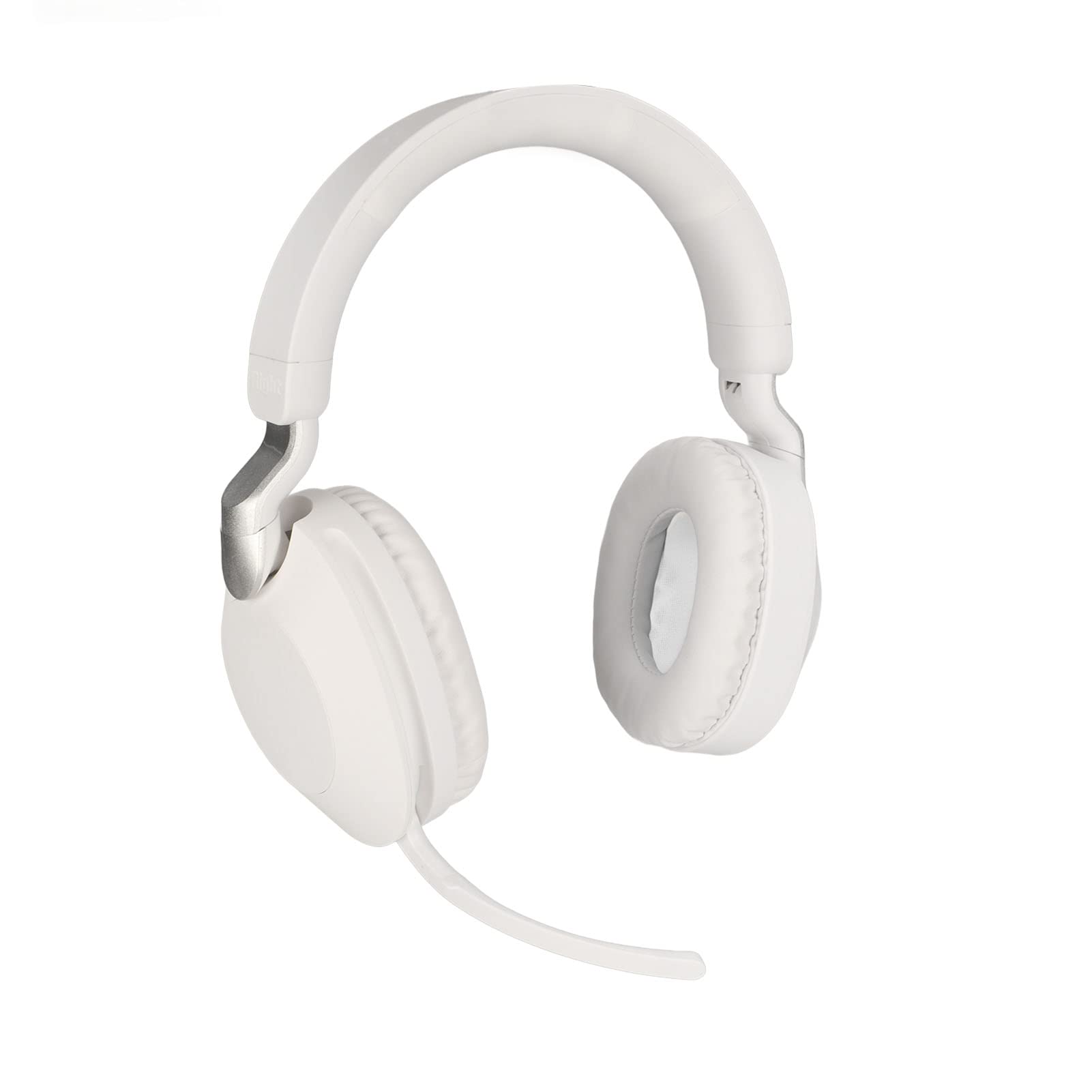 Locadence Wireless Gaming Headset with Microphone - HiFi Sound, Foldable Design, Bluetooth 5.1 & Type-C Wired Dual Mode - Perfect for PC, PS5, Xbox & Mobile Gaming (White)