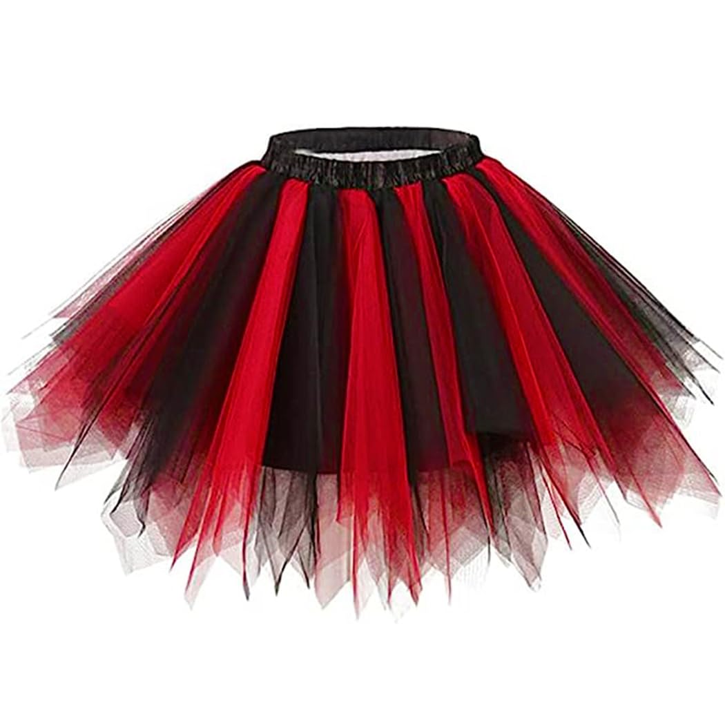 TWINKLEDE Women's Tulle Tutu Skirt - 1950s Vintage Ballet Bubble Skirt for Dance, Cosplay & Festival Costume | Perfect for Ballet Performances, Halloween Costumes & Themed Parties
