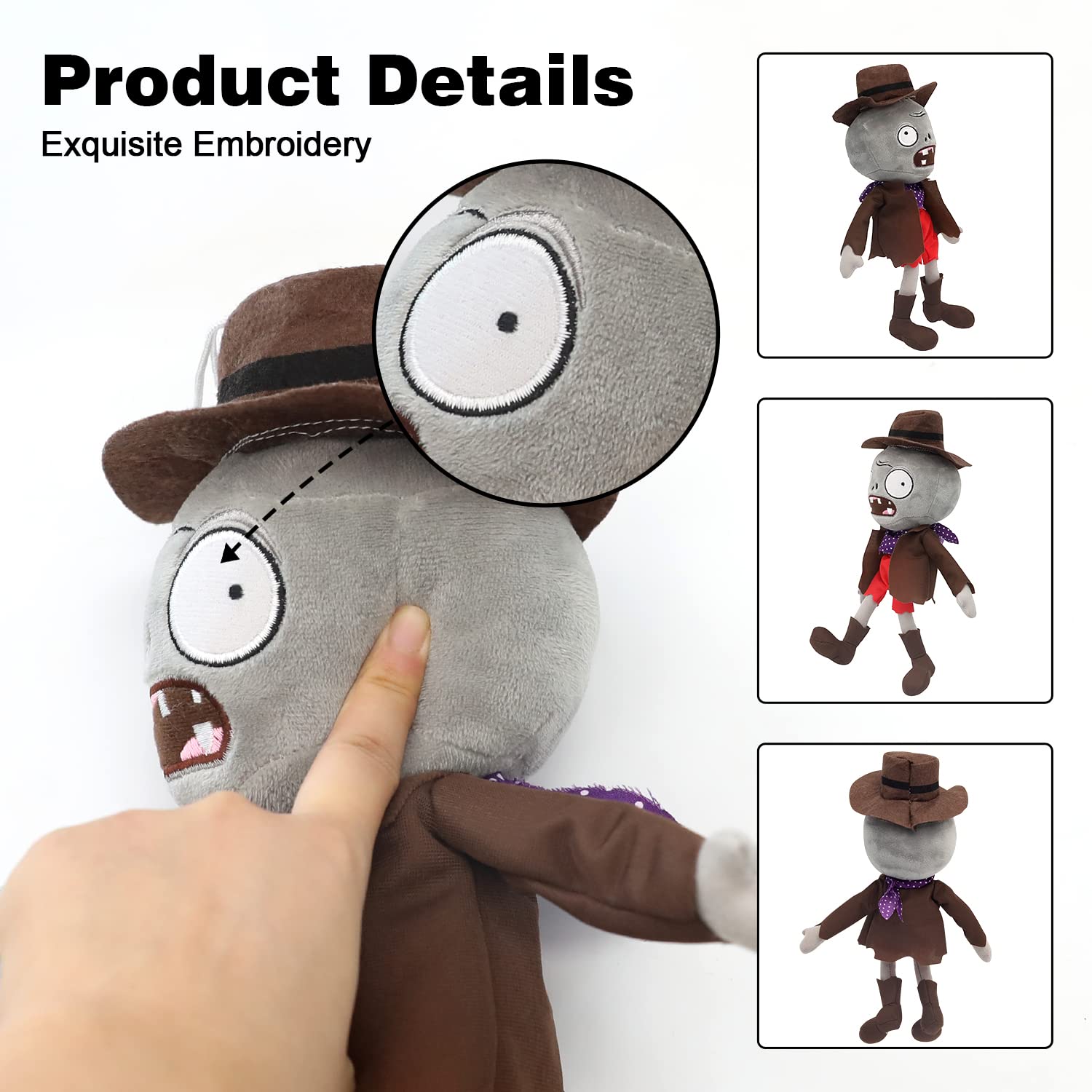 Plants vs Zombies Plush Toy Set (20 PCS) - Soft Stuffed PVZ Character Dolls 6-8 inch - Perfect Gift for Kids, Fans, Birthday & Halloween - Fun Game Room Decor & Collectible Items