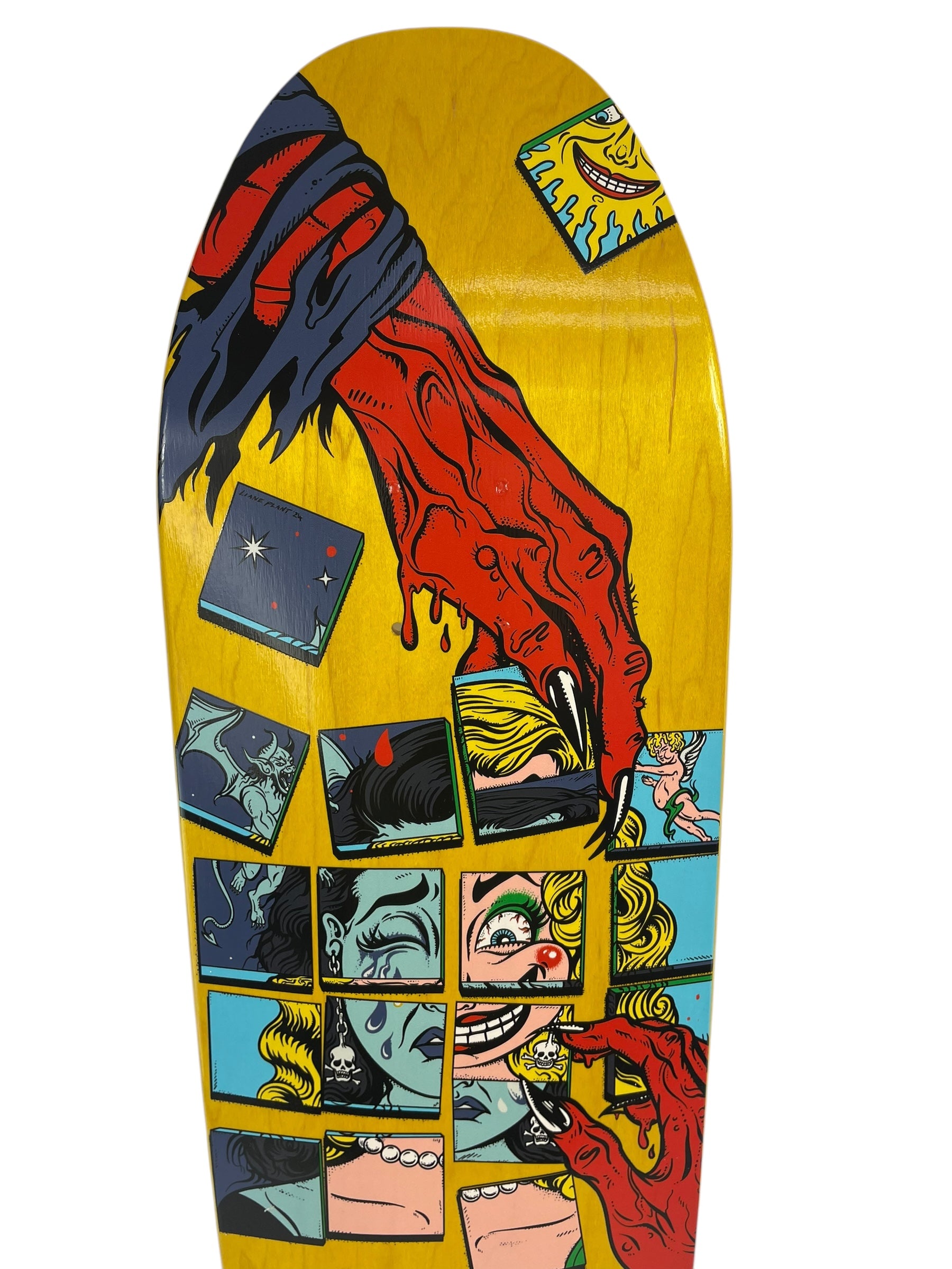 Charlie Spelzini INTERCHANGEABLE Pro Deck 9 - Premium Skateboard Deck for Street & Park Skating - Death Skateboards Complete Setup for Skaters